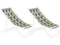 Beliani Aurinkotuolin Vaihtokangas Taplat Monivarinen 2 Kpl Anzio/Avellino Sale