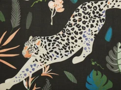 Beliani Aurinkotuolin Vaihtokangas Leopardi Musta 2 Kpl Anzio/Avellino Cheap