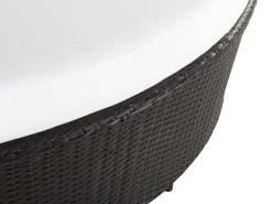 Beliani Aurinkovuode Polyrottinki Poyta Tummanruskea Sylt Lux Hot