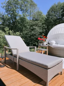 Beliani Aurinkovuode Polyrottinki Vaaleanruskea Sylt Online