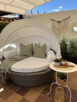 Beliani Aurinkovuode Polyrottinki Vaaleanruskea Sylt Online