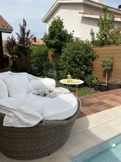 Beliani Aurinkovuode Polyrottinki Vaaleanruskea Sylt Online