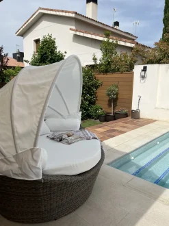 Beliani Aurinkovuode Polyrottinki Vaaleanruskea Sylt Online