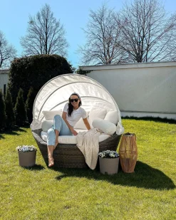 Beliani Aurinkovuode Polyrottinki Vaaleanruskea Sylt Online