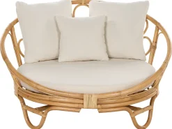 Beliani Aurinkovuode Rottinki Luonnonvari 2 Kpl Rossano Clearance