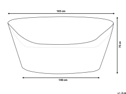 Beliani Aurinkovuoteiden Suojapeite Sylt 165 X 140 X 75 Cm Chuva Fashion