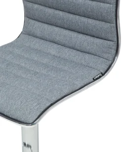 Beliani Baarijakkara Kangas Harmaa 2 Kpl Lucerne Best Sale