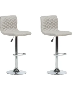 Beliani Baarijakkara Kangas Vaalea Beige 2 Kpl Orlando Hot