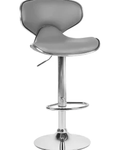 Beliani Baarijakkara Keinonahka Harmaa 2 Kpl Conway Hot