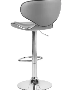 Beliani Baarijakkara Keinonahka Harmaa 2 Kpl Conway Hot