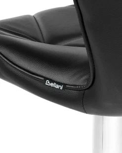 Beliani Baarijakkara Keinonahka Musta 2 Kpl Valetta Fashion