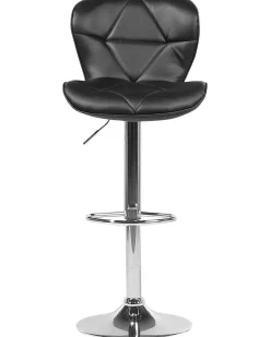 Beliani Baarijakkara Keinonahka Musta 2 Kpl Valetta Fashion