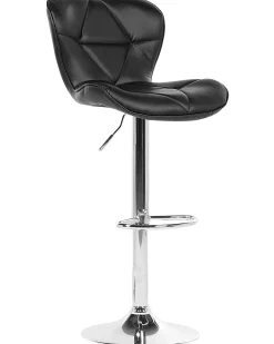 Beliani Baarijakkara Keinonahka Musta 2 Kpl Valetta Fashion