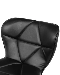 Beliani Baarijakkara Keinonahka Musta 2 Kpl Valetta Fashion