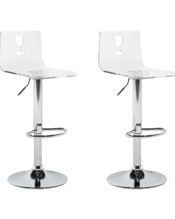 Beliani Baarijakkara Muovi Lapinakyva Valkoinen 2 Kpl Busan Store