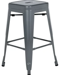 Beliani Baarijakkara Teras Harmaa 60 Cm 2 Kpl Cabrillo Hot