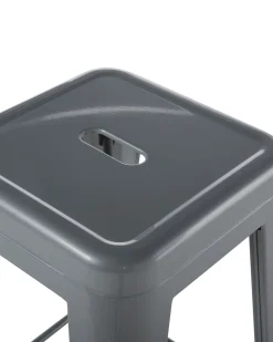 Beliani Baarijakkara Teras Harmaa 60 Cm 2 Kpl Cabrillo Hot