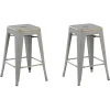 Beliani Baarijakkara Teras Hopea/Kulta 60 Cm 2 Kpl Cabrillo Outlet