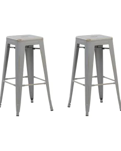 Beliani Baarijakkara Teras Hopea/Kulta 76 Cm 2 Kpl Cabrillo Online