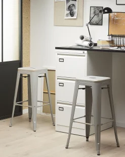 Beliani Baarijakkara Teras Hopea/Kulta 76 Cm 2 Kpl Cabrillo Online