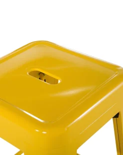 Beliani Baarijakkara Teras Keltainen 76 Cm 2 Kpl Cabrillo Discount