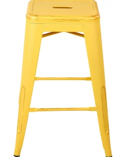 Beliani Baarijakkara Teras Keltainen/Kulta 60 Cm 2 Kpl Cabrillo Cheap