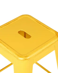 Beliani Baarijakkara Teras Keltainen/Kulta 60 Cm 2 Kpl Cabrillo Cheap