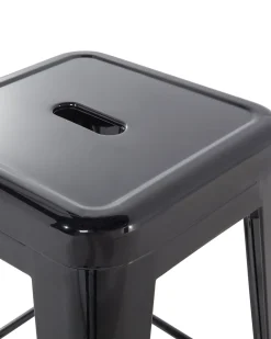 Beliani Baarijakkara Teras Musta 60 Cm 2 Kpl Cabrillo Shop