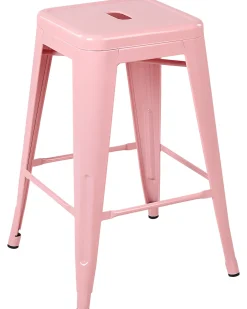 Beliani Baarijakkara Teras Vaaleanpunainen 60 Cm 2 Kpl Cabrillo Best Sale