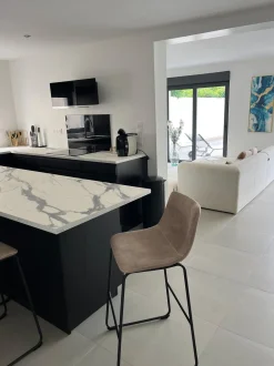 Beliani Baarituoli Kangas Beige 2 Kpl Franks Best Sale