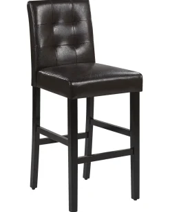 Beliani Baarituoli Keinonahka Ruskea 2 Kpl Madison Hot