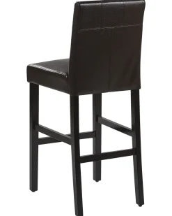 Beliani Baarituoli Keinonahka Ruskea 2 Kpl Madison Hot