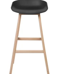 Beliani Baarituoli Muovi Musta 2 Kpl Micco Sale