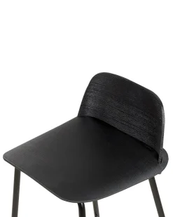 Beliani Baarituoli Musta 4 Kpl Mora Clearance