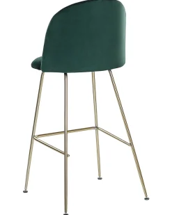 Beliani Baarituoli Sametti Smaragdinvihrea 2 Kpl Arcola Outlet