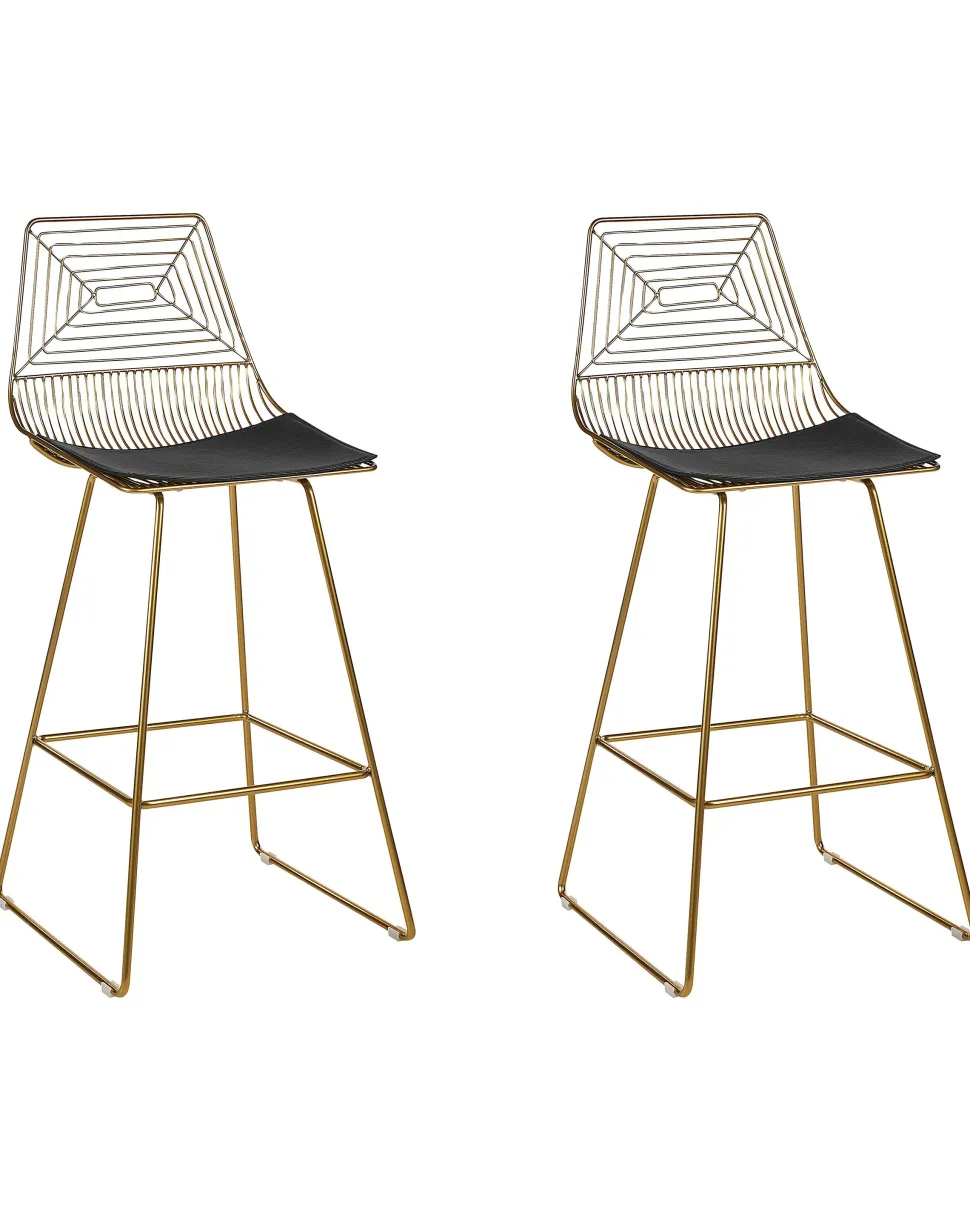 Beliani Baarituoli Teras Kulta 2 Kpl Bisbee Cheap