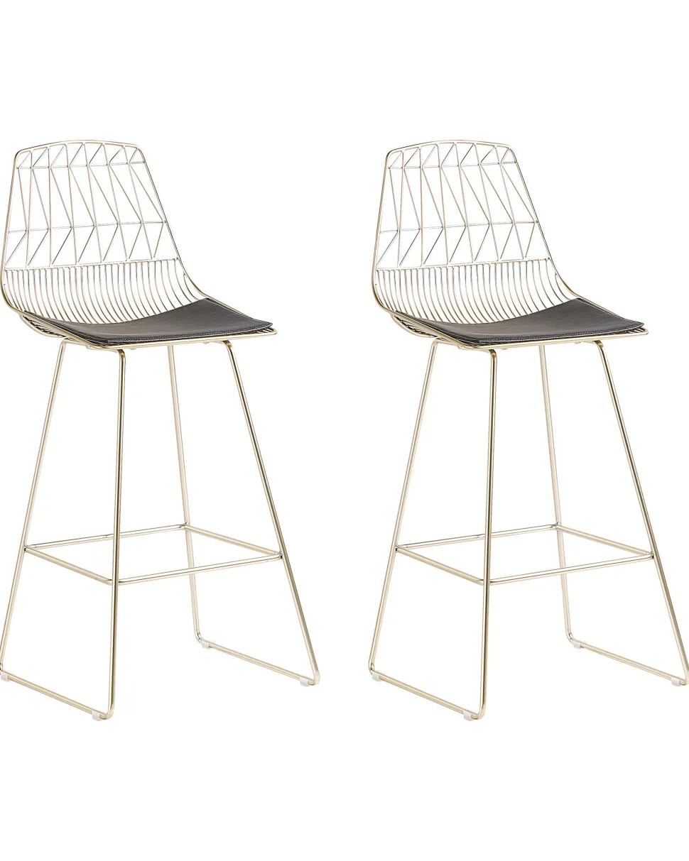 Beliani Baarituoli Teras Kulta 2 Kpl Preston Cheap