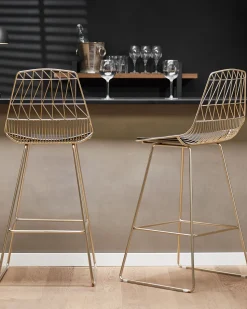 Beliani Baarituoli Teras Kulta 2 Kpl Preston Cheap