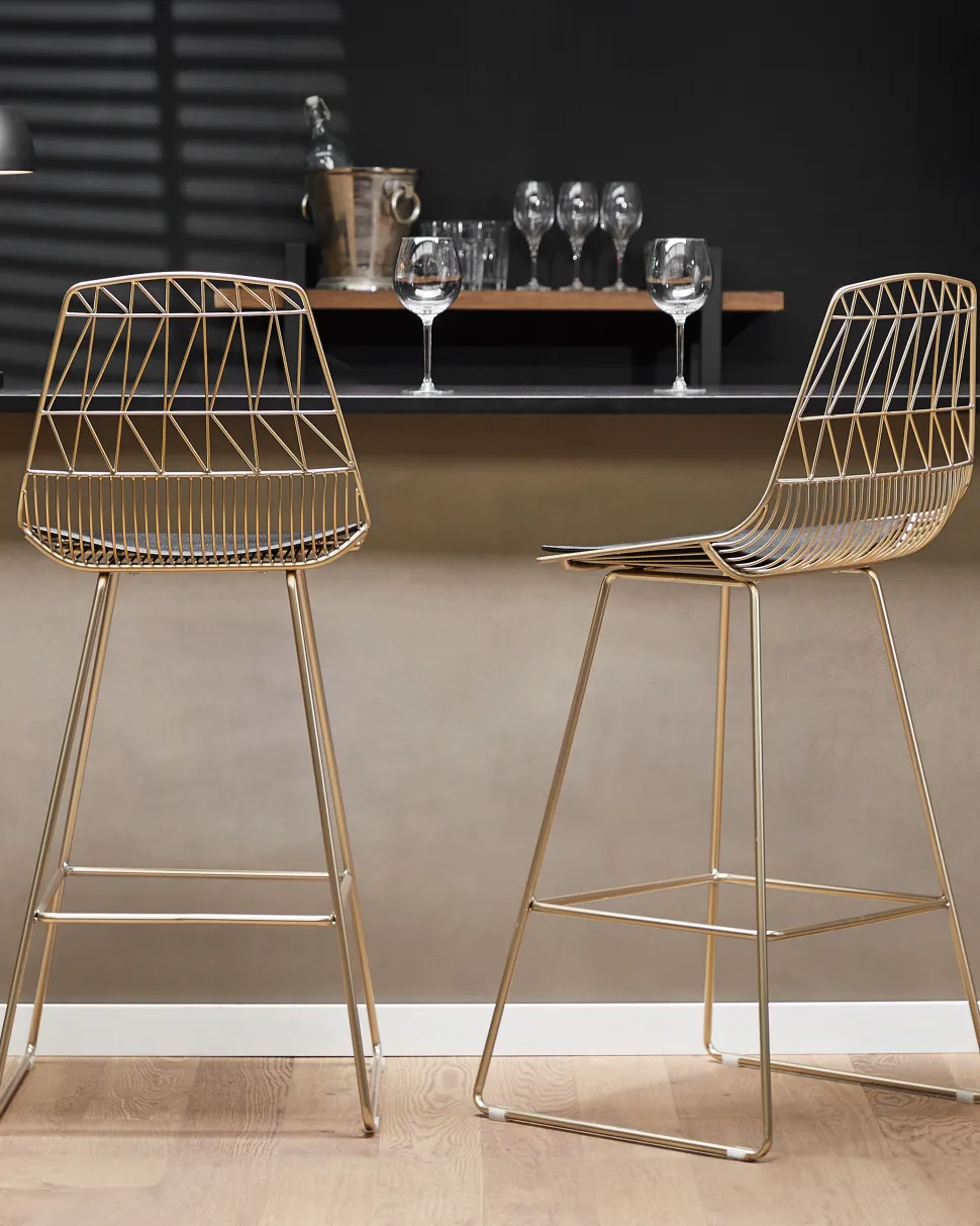 Beliani Baarituoli Teras Kulta 2 Kpl Preston Cheap