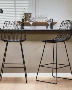 Beliani Baarituoli Teras Musta 2 Kpl Preston Best