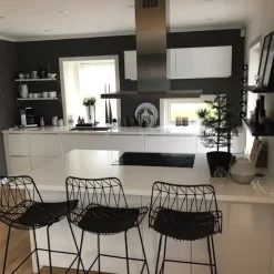 Beliani Baarituoli Teras Musta 2 Kpl Preston Best