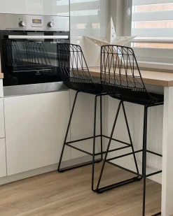 Beliani Baarituoli Teras Musta 2 Kpl Preston Best