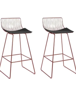 Beliani Baarituoli Teras Ruusukulta 2 Kpl Fredonia Store