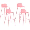 Beliani Baarituoli Vaaleanpunainen 4 Kpl Mora Best Sale