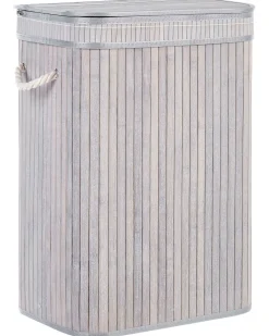 Beliani Bambukori Harmaa 40 X 30 Cm Kalutara Cheap