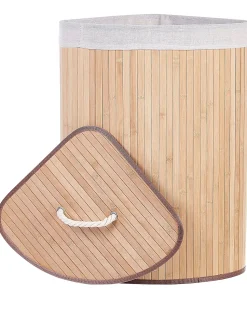 Beliani Bambukori Vaalea Puu 60 X 35 Cm Matara Best Sale