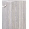 Beliani Bambukori Vaaleanharmaa 40 X 30 Cm Komari Hot