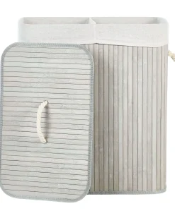 Beliani Bambukori Vaaleanharmaa 50 X 30 Cm Kandy Fashion