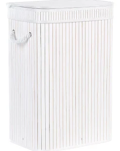 Beliani Bambukori Valkoinen 40 X 30 Cm Kalutara Clearance