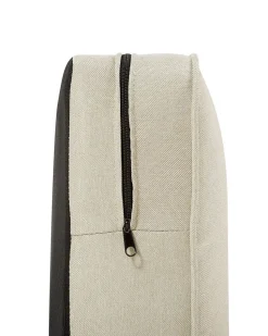 Beliani Beige Kangasverhoiltu Nojatuoli Chesterfield Clearance